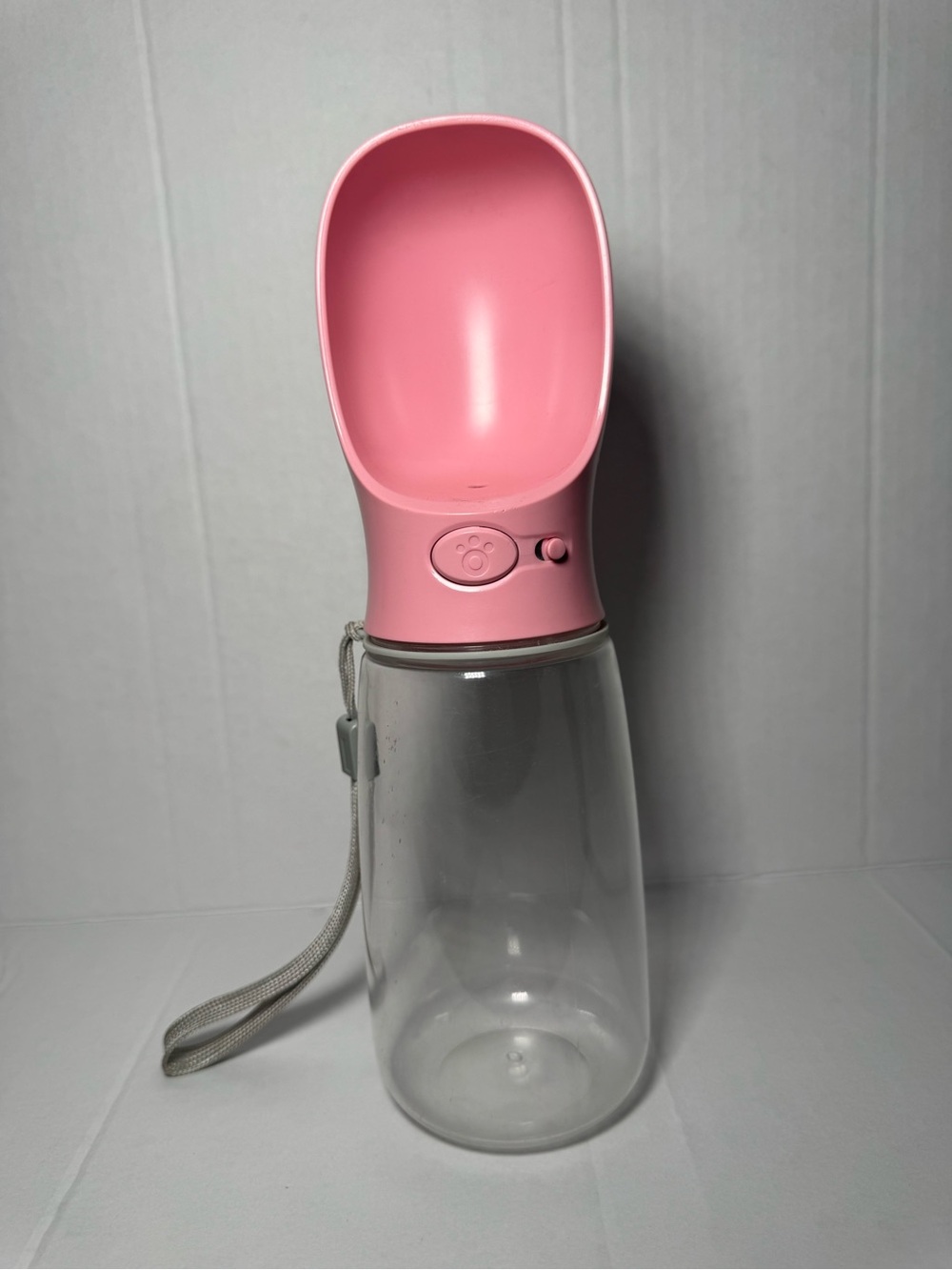 Portable Pink Pet Water Bottle - Travel Hydration